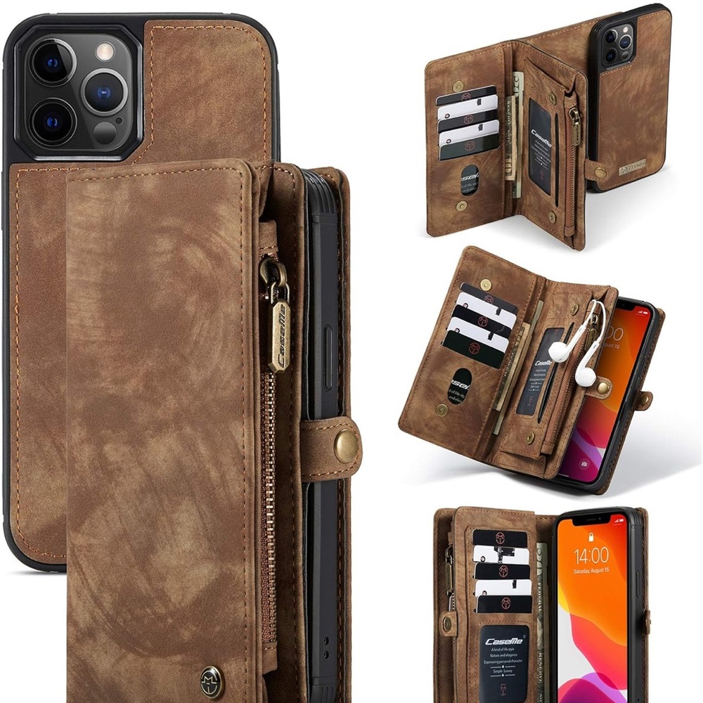Leather iPhone 12 Pro Max Wallet Case